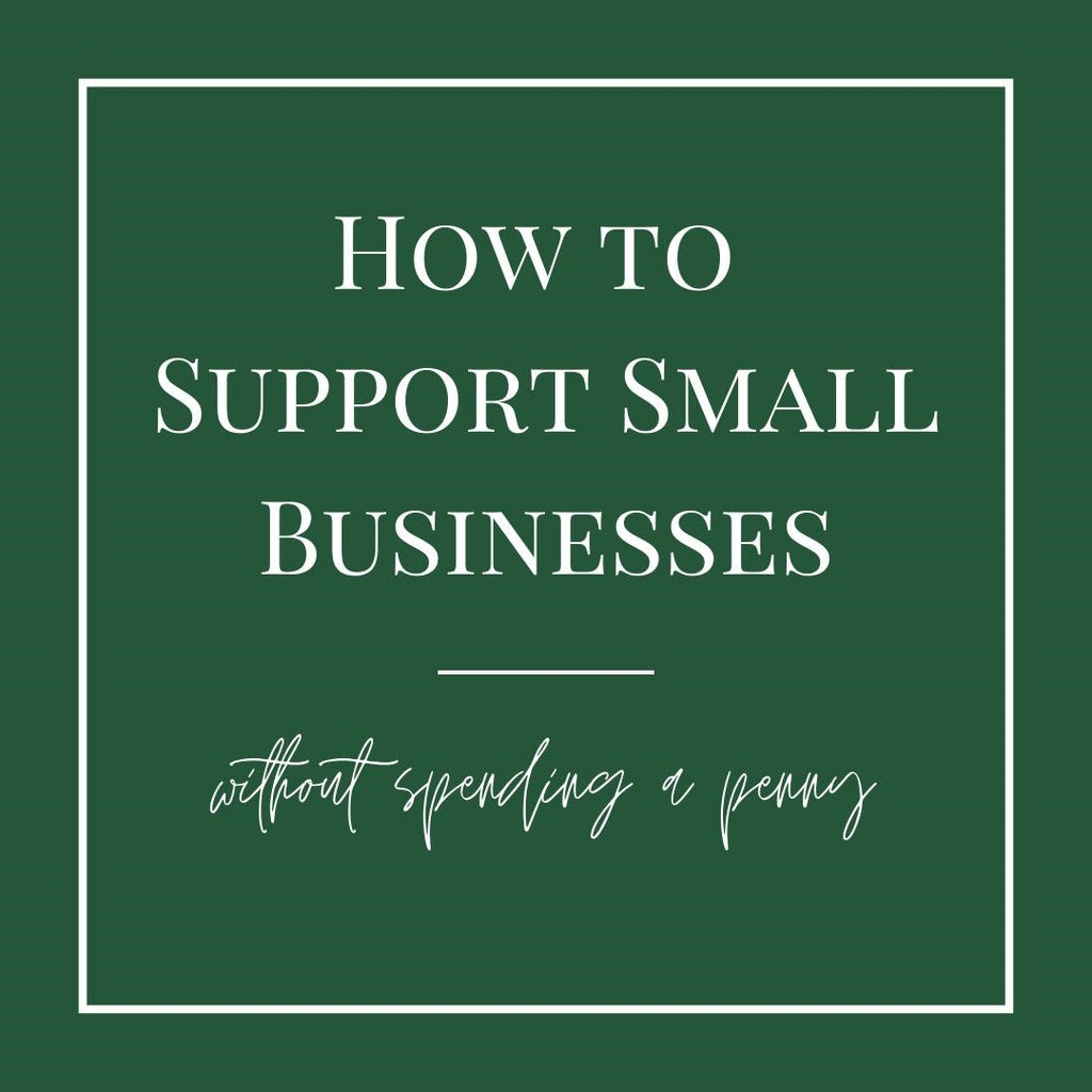 How to Support Small Businesses