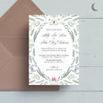 Butterfly Bliss Reception Invite