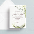 Simply Foliage Wedding Invite